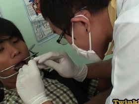 Examined asian twink breeded in missionary by his doctor