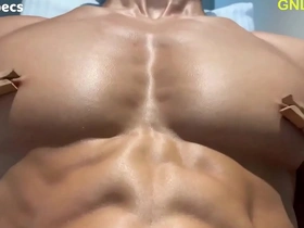 Hot guy getting edged and nipple played