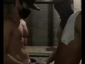 Caught public jerk brazil