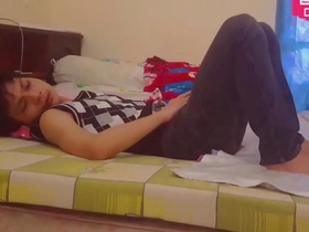 [hansel thio channel] i jerk off on the morning after new year party in club with my girl friend part 1