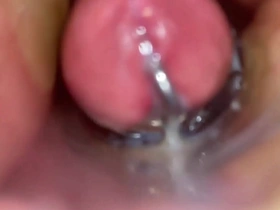 Flashlight cumshot compilation