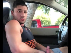 Scott de marco cum in a car - sborra in macchina