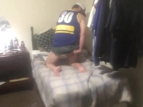 Husband caught gay masterbateing with wife’s dildo
