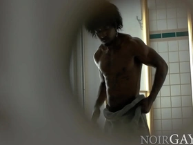Spying on bbc's hot shower and caught